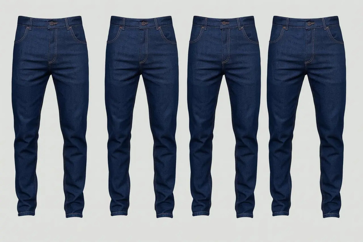 Kit 4 Calças Jeans de Trabalho com Elastano