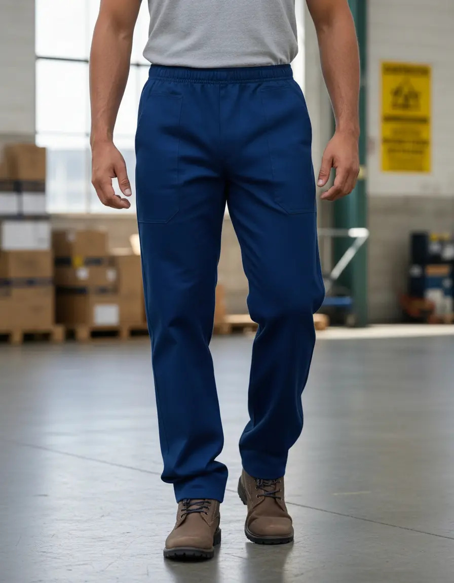 Calça de Uniforme em Brim Misto Grosso