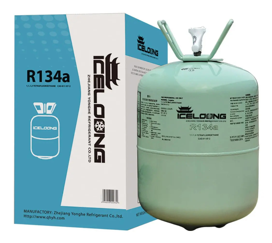 Gás Refrigerante Iceloong R134a — Cilindro 13,6kg