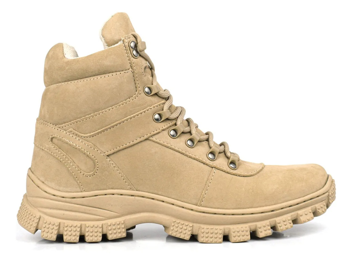 Bota Desert Coturno Adventure 100% Couro Nobuck Legitimo