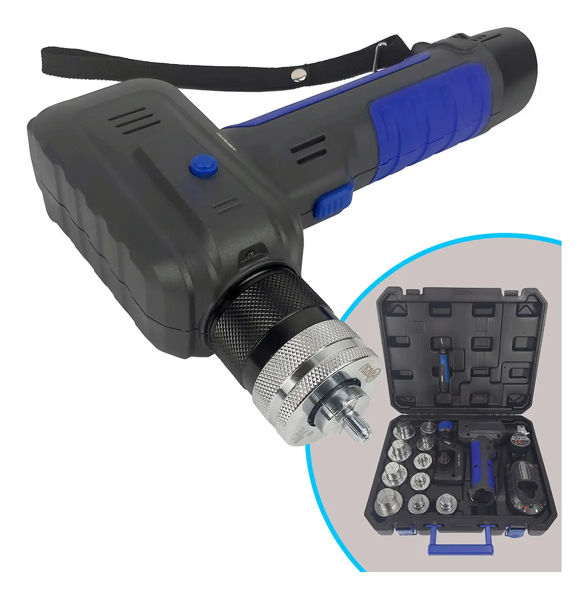 Kit Alargador De Tubos Elétrico 3/8 A 1-5/8 Hiatsu Te-b300h