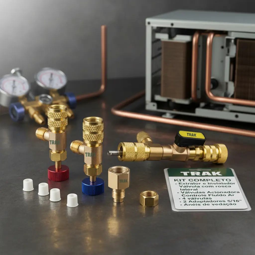 Kit Extrator Acionador Valvula Schrader Nucleo Trak R22 R32