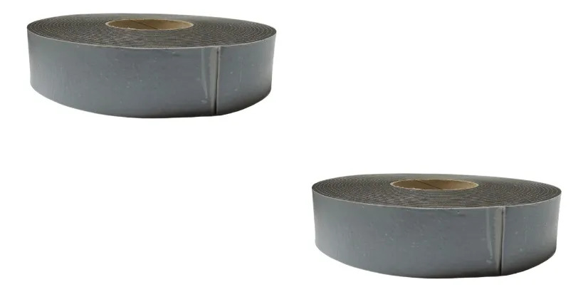 Kit 2 Rolos Fita Adesiva Elastomerica 45mm X 3mm X 10m
