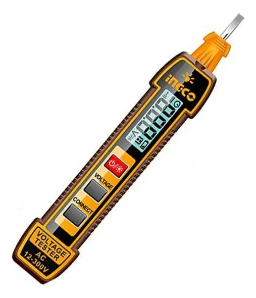 Caneta Detectora Tensao 12-300v Display Hsdt33001 Ingco