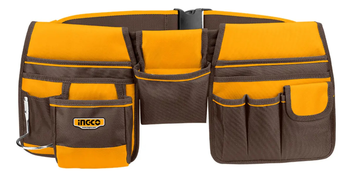 Cinturão Cinto Para Ferramenta 10 Bolsos Ingco