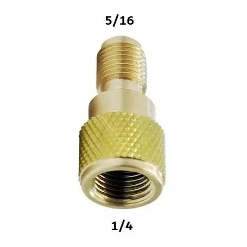 Adaptador P/ Mangueira Manifold Gas R410 Para R22 5/16 X 1/4