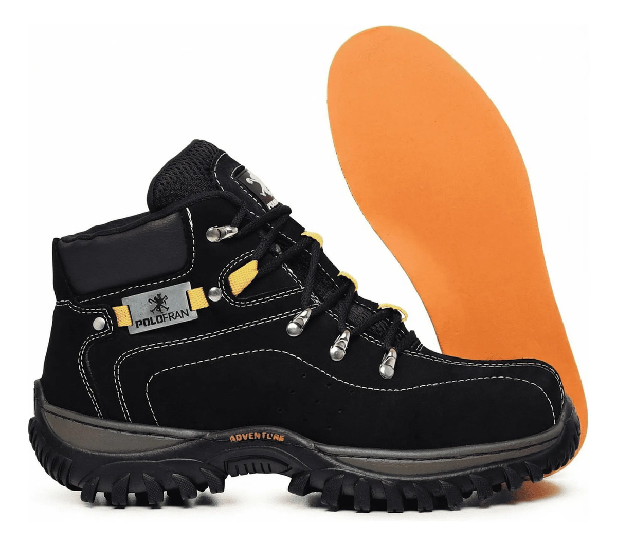 Bota Coturno Adventure Masculina Polofran Botina Cano Médio