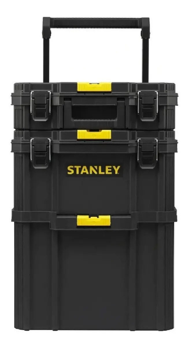 Caixa de ferramentas de plástico Stanley STST83319-1 com rodas 375mm x 730 mm x 300 mm amarelo/preto