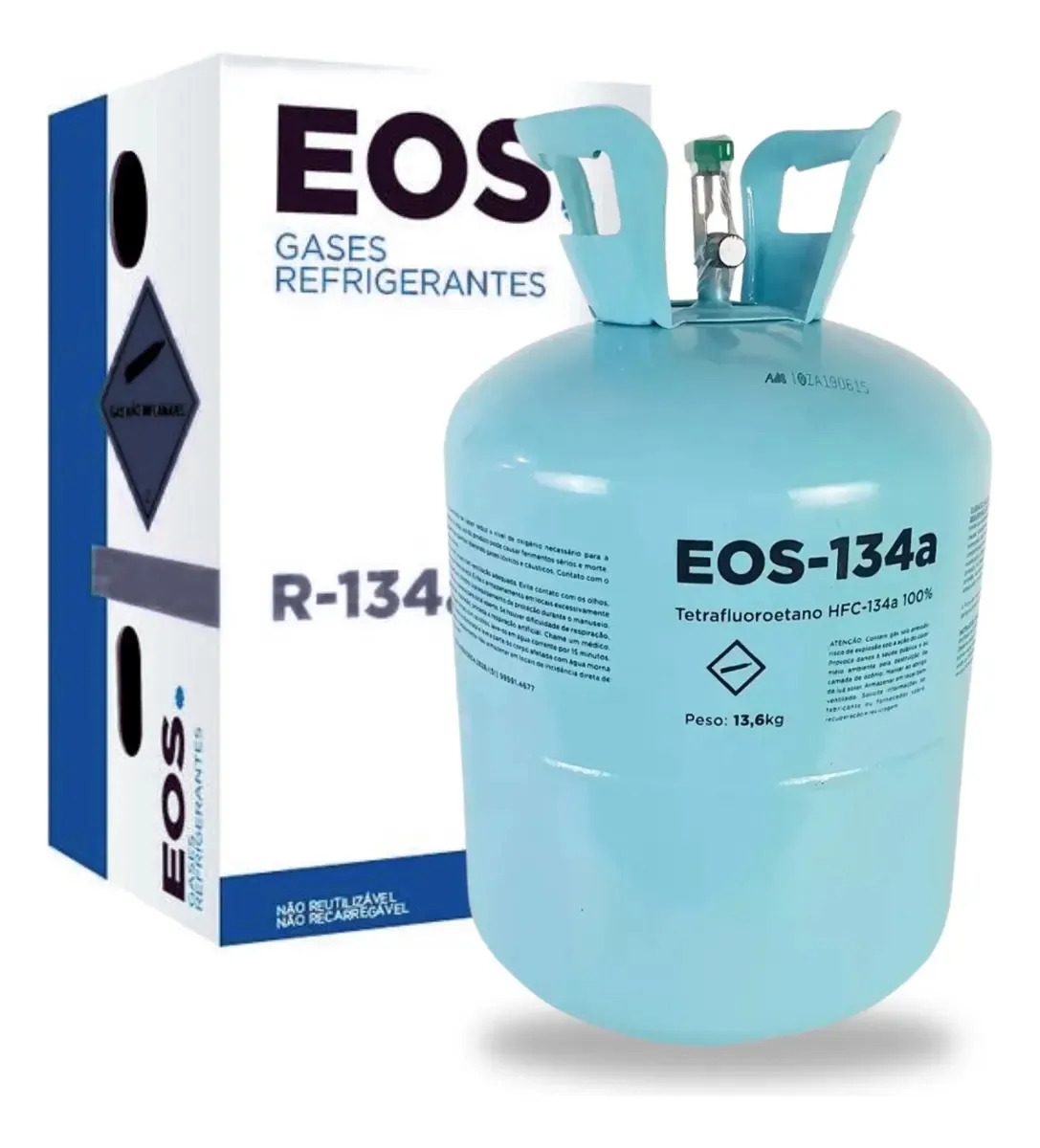 Gás Refrigerante R134a Botija 13,6kg Automotivo EOS