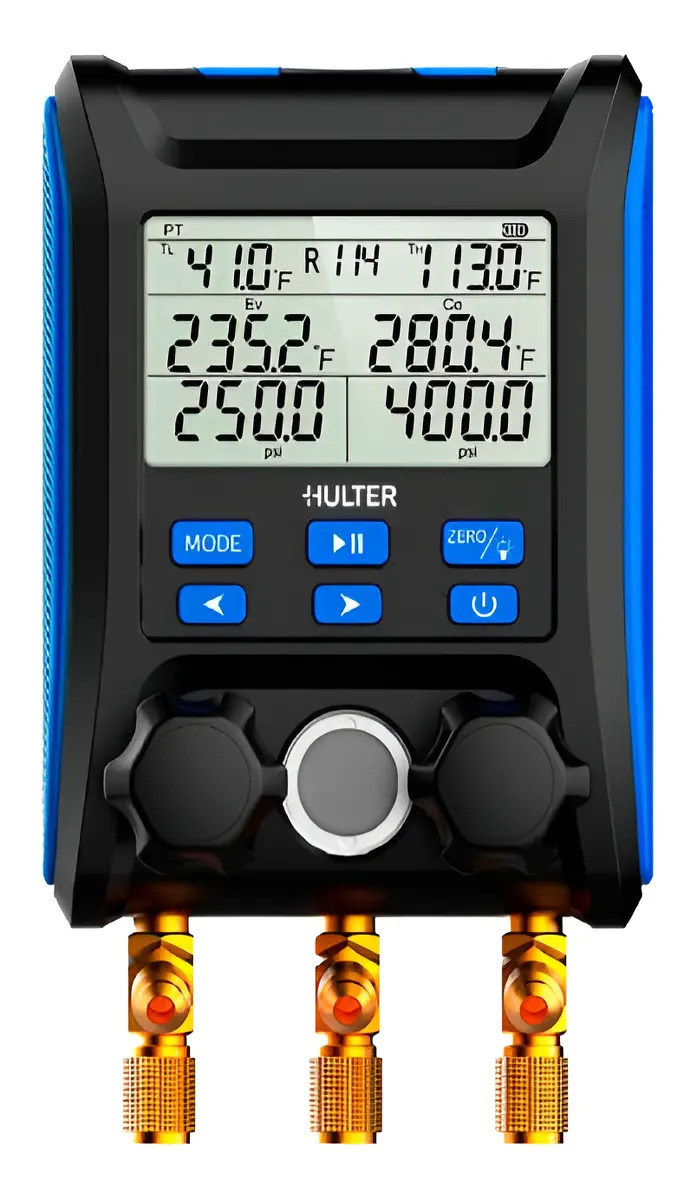 Manifold Digital Hulter HT5EF-1000BTPR Inclui Mangueira e Maleta