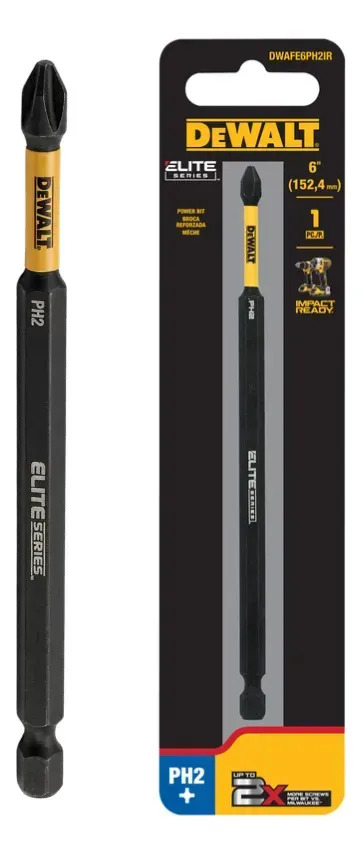 Ponta Bits Phillips Dewalt Ph2 X 3 1/2 (9cm) Elite Series