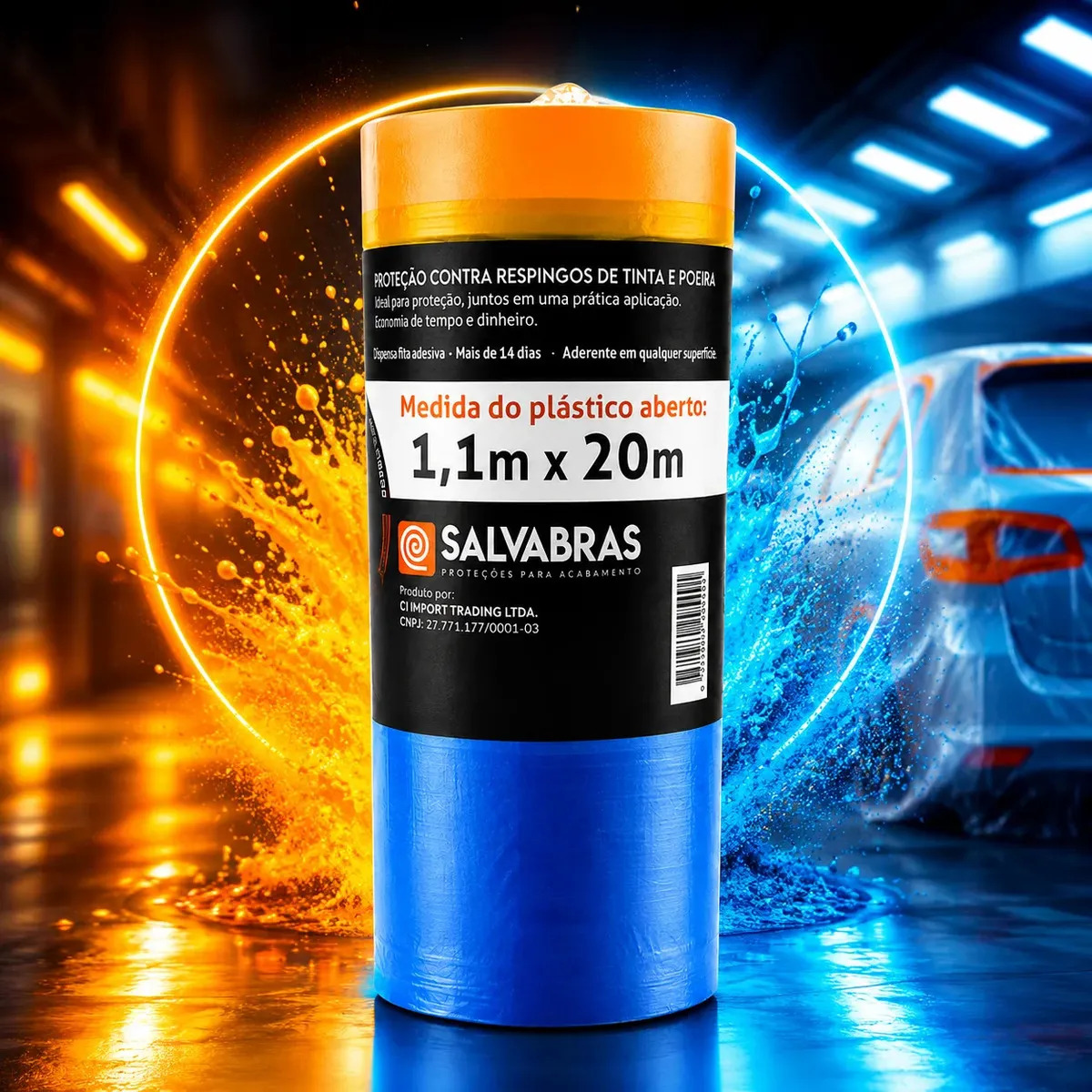 Salva Pintura Eletrostático 1,10m X 20m - Salvabras