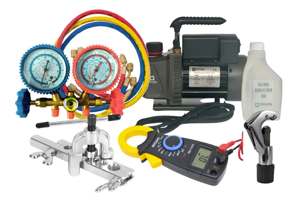 Kit Básico P Refrigeração Completo R22 R32 R410 Inverter