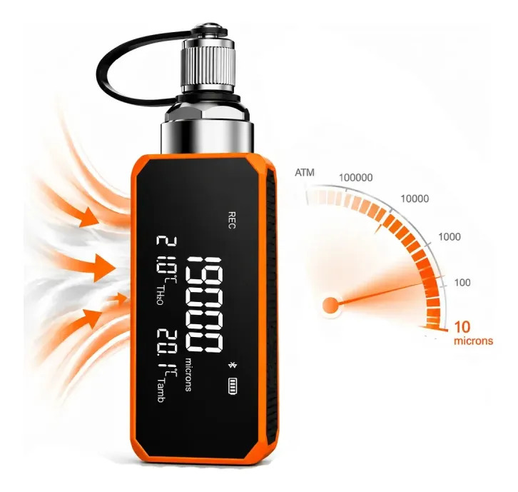 Vacuômetro Digital Bluetooth Portátil Para Hvac Refrigeração