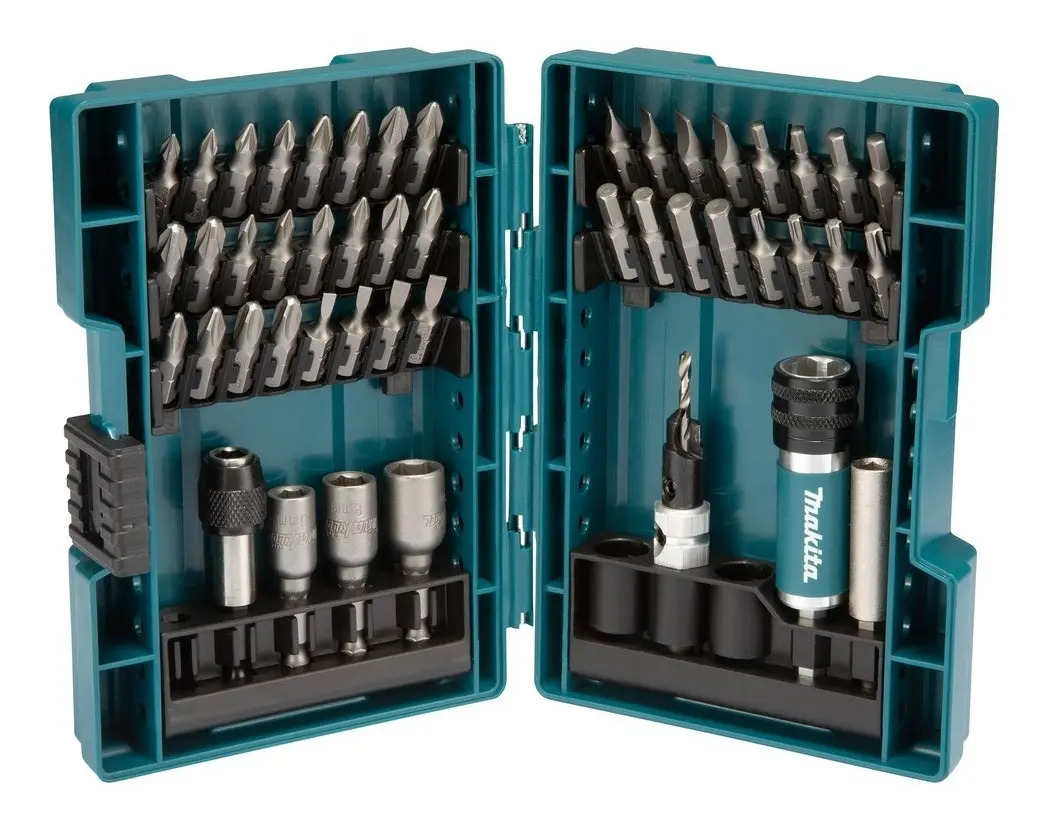 Jogo De Bits E Ponteiras 47 Peças Com Maleta D-73461 Makita