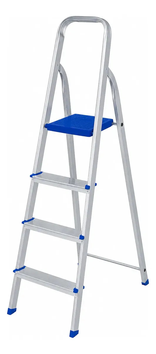 Escada 4 Degraus Alumínio Mor
