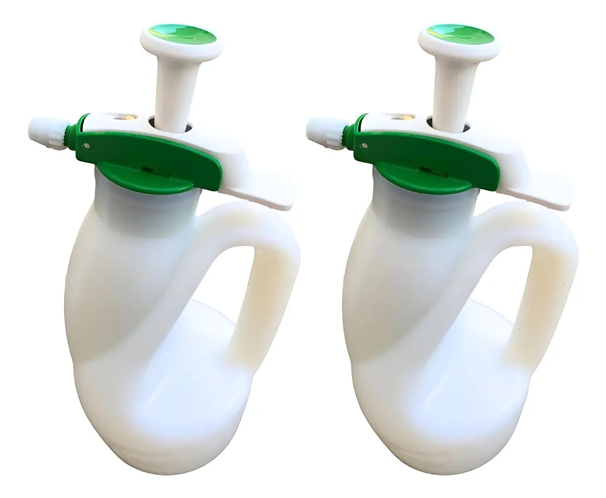 Kit 2 Pulverizadores Guarany PCP-1P de 1.2 L Manuais Brancos com Compressão Prévia
