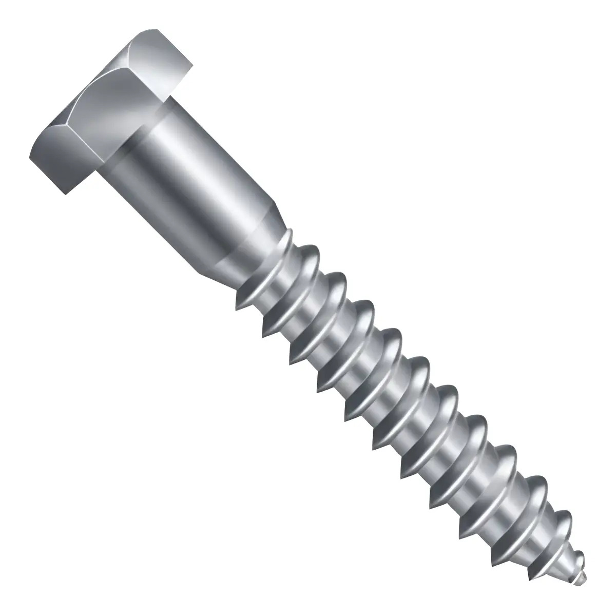 100 Parafusos Sextavados 1/4" x 75mm Rosca Soberba Alvenaria