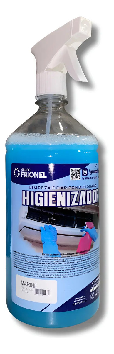 Limpador Bactericida Ar Condicionado Split 1l Marine