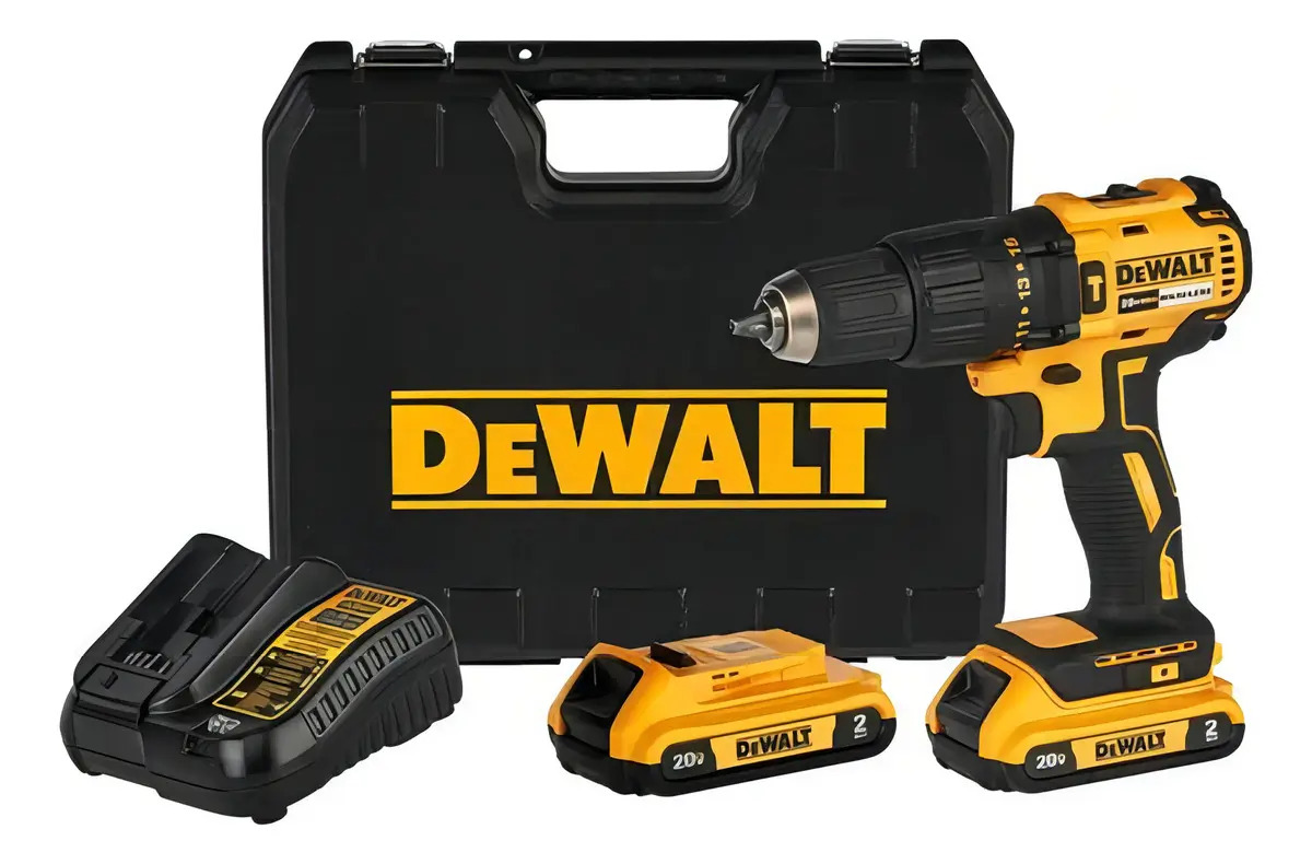Parafusadeira e Furadeira de Impacto 13mm 20V DEWALT DCD7781D2 Com 2 Baterias, Carregador e Maleta