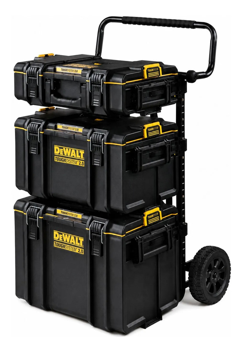 Kit Carro Com 3 Caixas Organizadoras Toughsystem Dewalt