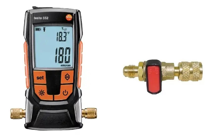 Vacuômetro Digital Testo 552 Com Bluetooth + Registro Bola
