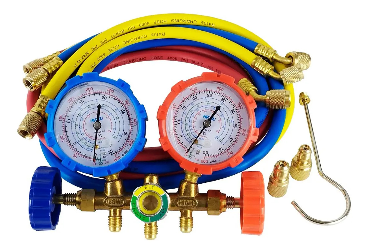 Manifold R32 R134 R22 R410 Refrigeração E Automotivo Hiatsu