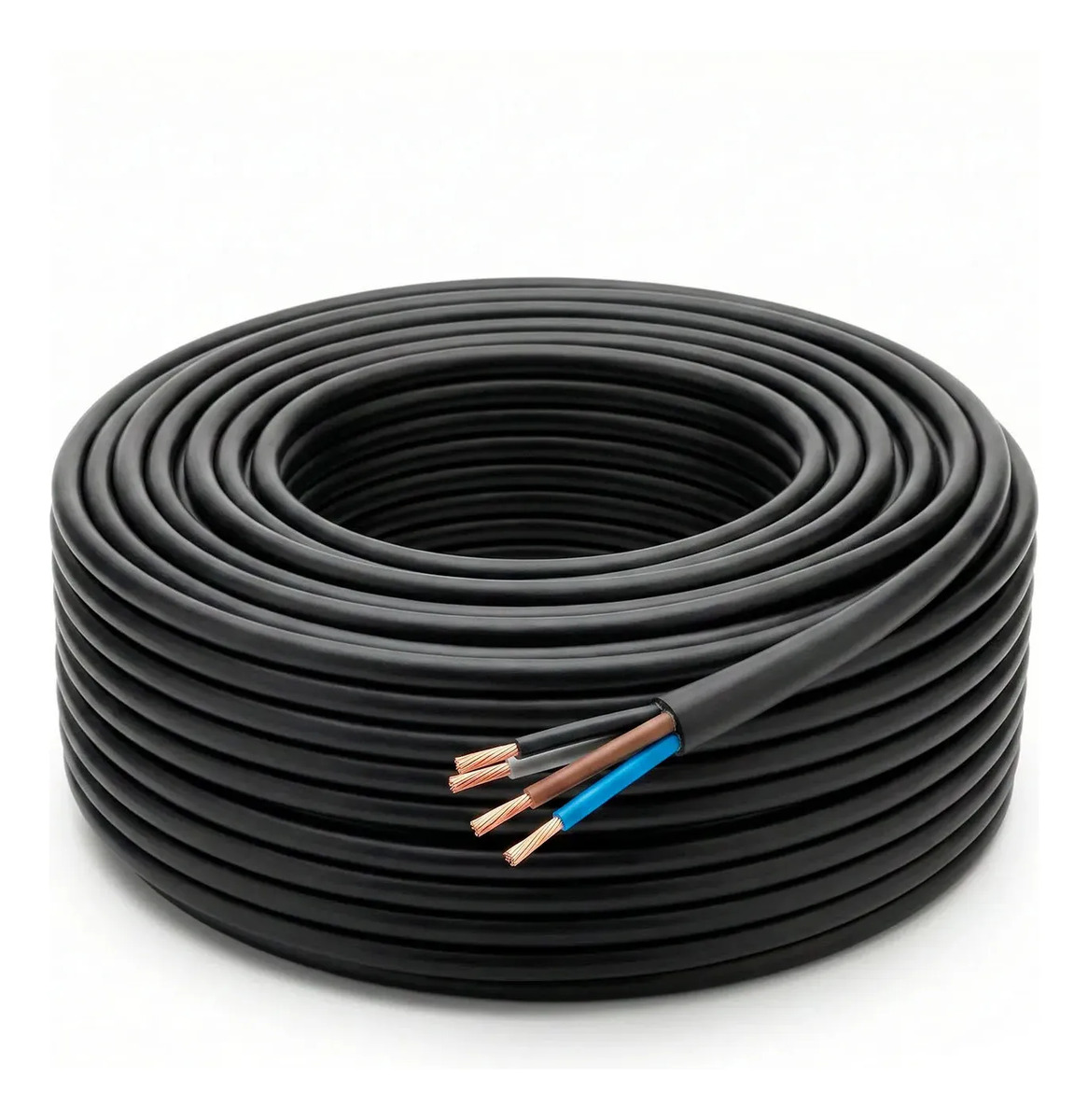 Cabo Pp 4x1,5mm 100% Cobre Puro Flexível Rolo Antichama
