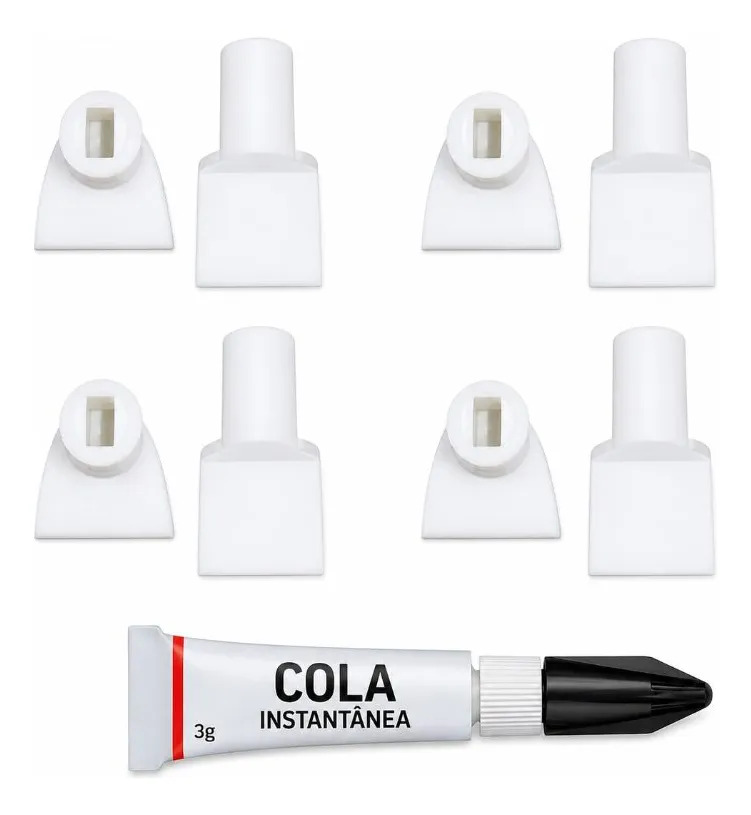 Kit Reparo Aleta Ar Condicionado Split Kit 4 Peças + Cola