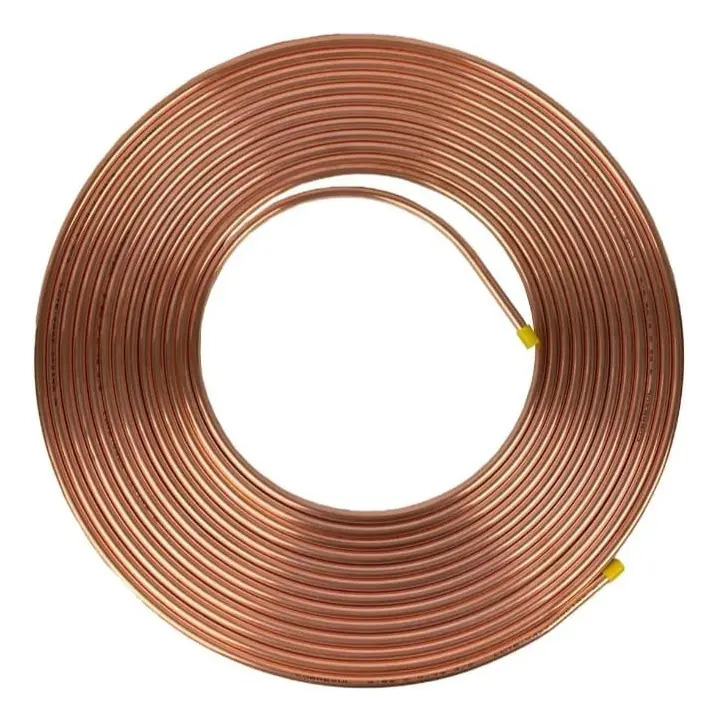 Tubulação Cano De Cobre 3/8 Flexível Panqueca Com 15 Metros