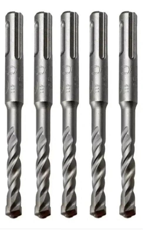 Kit 5x Peças Brocas Videa Sds Plus Concreto 6mm X 110mm