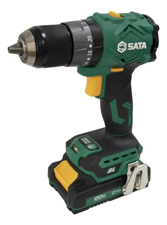 Furadeira Impacto Brushless 20v Bateria Sata St151012