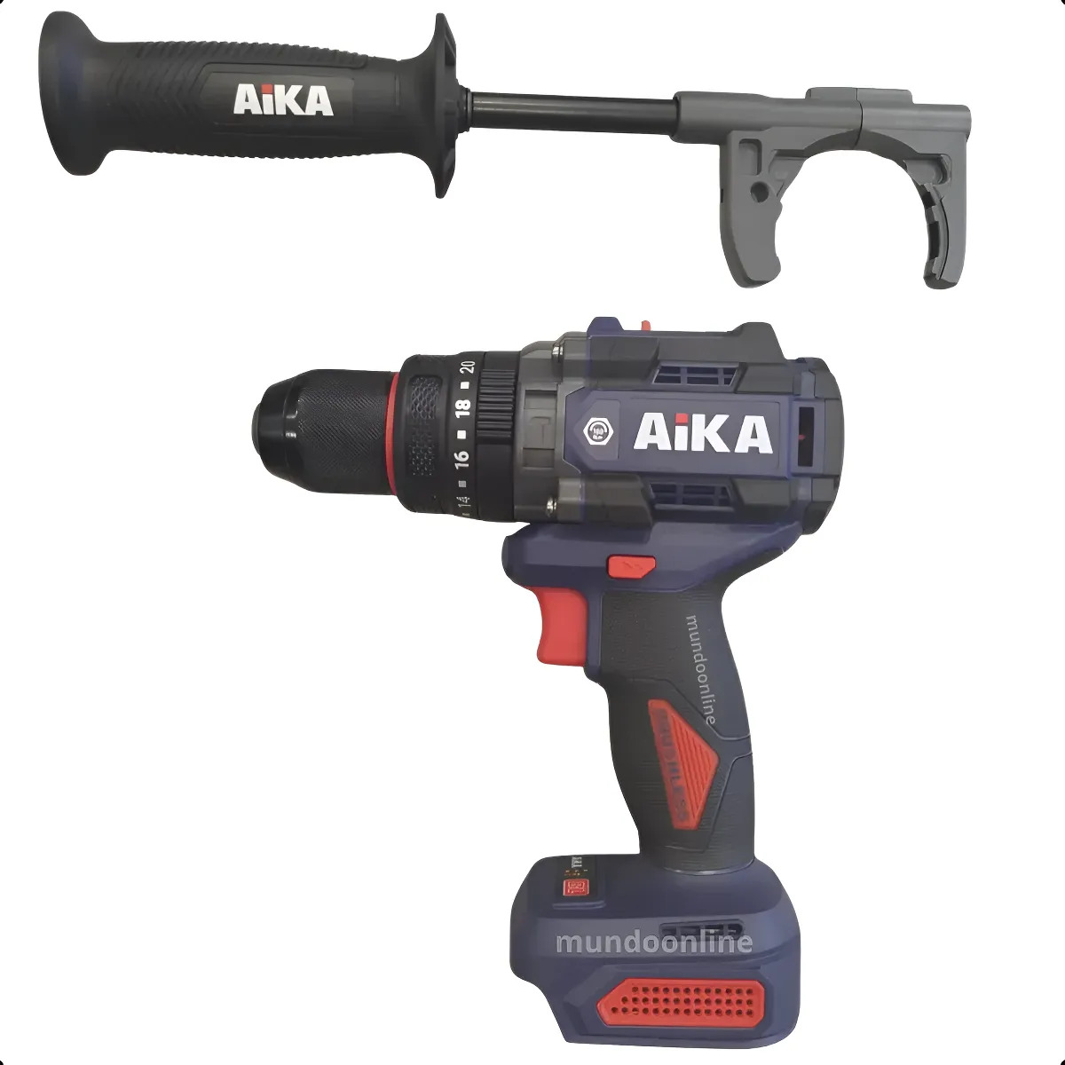 Parafusadeira Furadeira Impacto Aika 160nm Brushless + Punho
