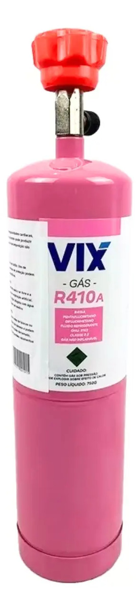 Fluido R410 Lata 750g C/ Válvula Refrigeração Split Inverter