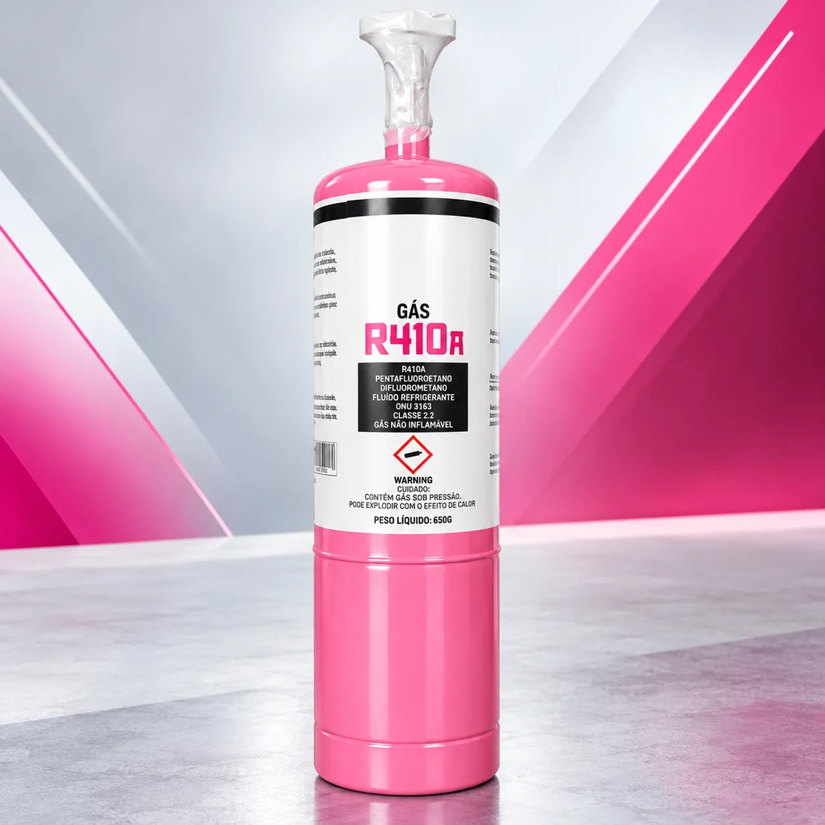 Refil Gás Refrigerante R410 C/ Válvula De Refrigeração