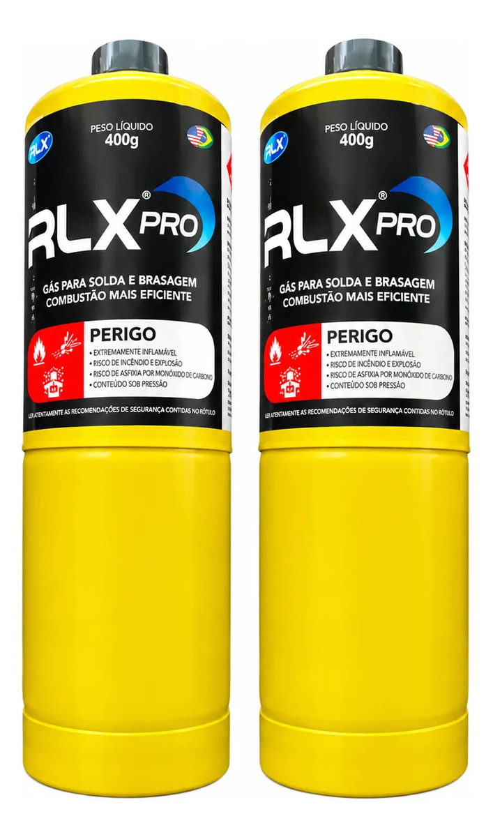 Kit 2 Gás Map Rlx Pro 400g Para Maçarico
