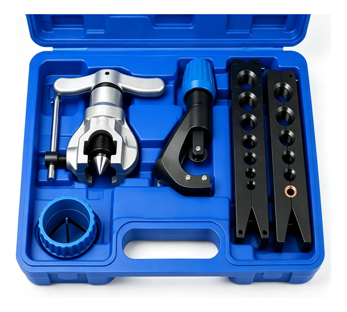 Kit 5 Flangeador Excêntrico 1/4 À 3/4 Cortador Maleta