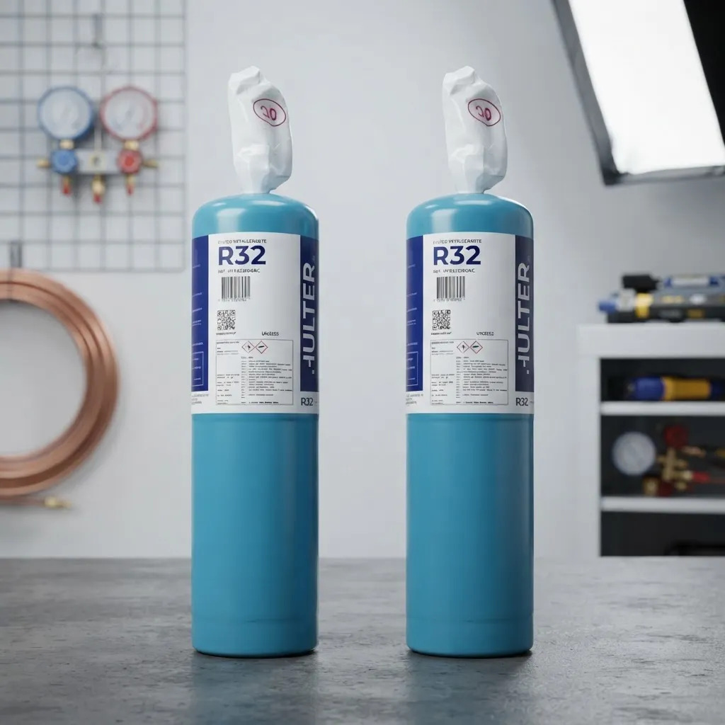 Kit 2 Refil Com Válvula R32 Recarga Ar Condicionado Inverter
