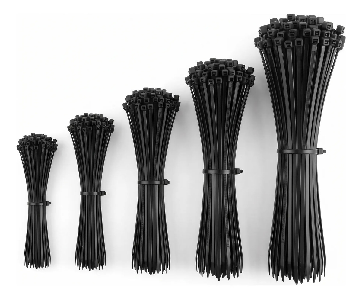 Kit 500 Abracadeira Nylon Fita Hellerman 5 Tam. Enforca Gato