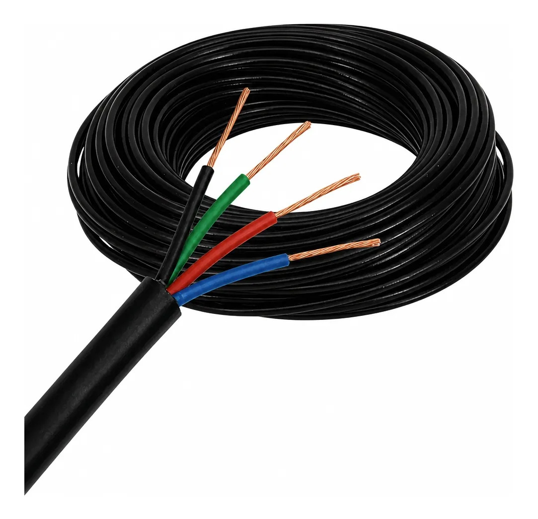 Cabo Fio Flexível Pp Controle 4x2,5mm 20 Metros