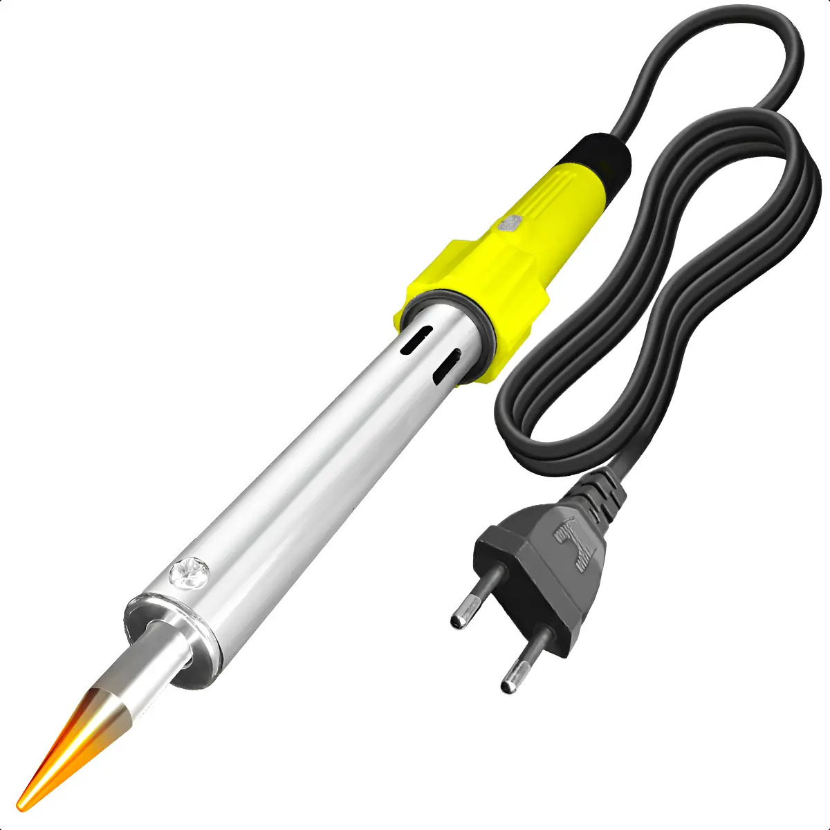 Ferro de Solda 100W Profissional Ponta Fina Com Suporte e LED