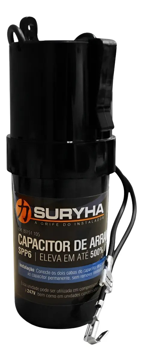 Capacitor De Arranque Alta Potência Spp6 P/ Ar Condicionado