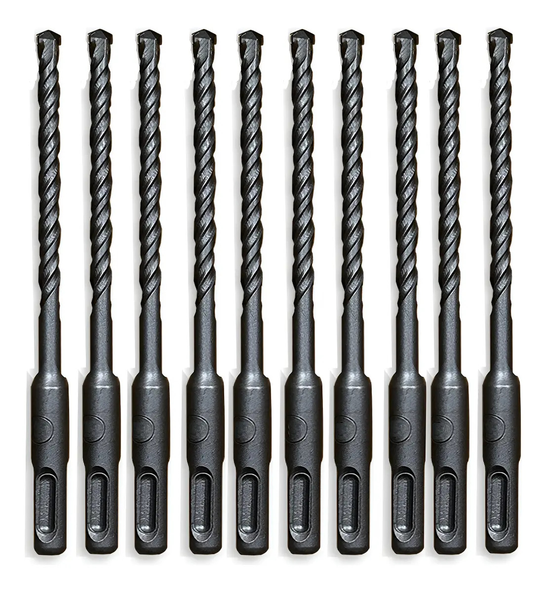 Kit 10 Brocas Fertak De Videa Encaixe Sds Plus 6x160mm