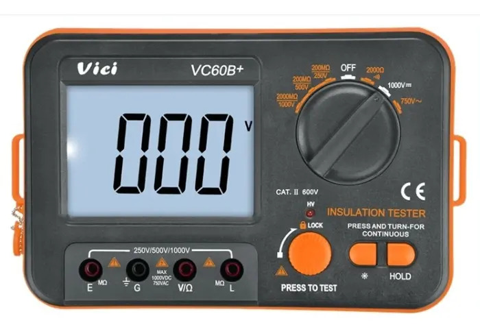 Megometro Digital Vici Vc60b+ Para Teste De Isolamento