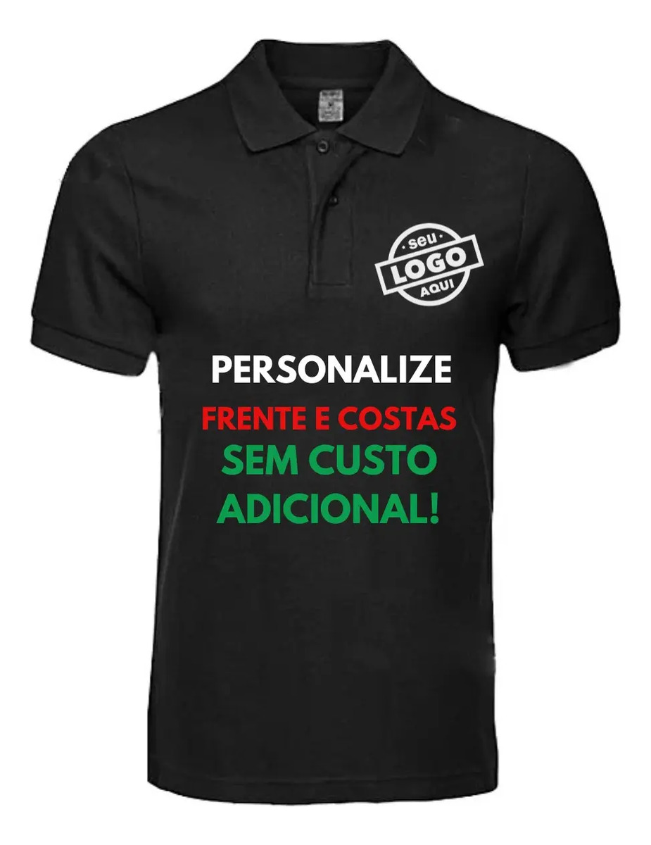 Camisa Polo Unissex Personalizada com Logo Uniforme Empresa