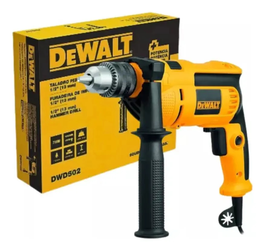 Furadeira de Impacto 1/2" DEWALT DWD502 710W 110v