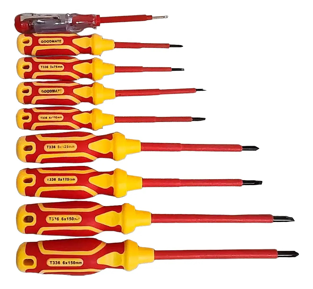 Kit Jogo Chave Isolada Fenda Philips 8 Peças
