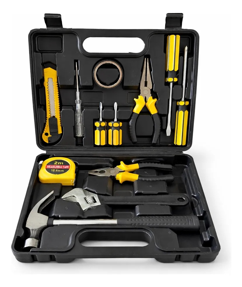Jogo Ferramentas Chave Basica Manual 12 Peças Kit Maleta
