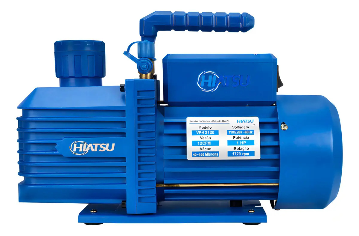 Bomba De Vácuo 12cfm Duplo Estágio Hiatsu Valvula Ballast 110-220v/50-60hz
