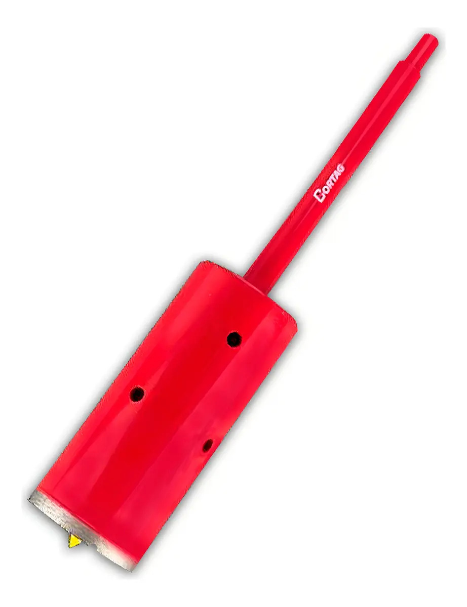Serra Copo Cortag 65mm Vermelha Com Haste E Pino Guia